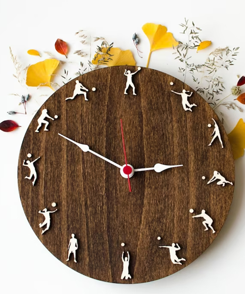 Volleyball Wanduhr